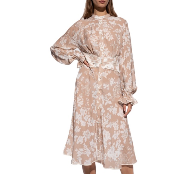 DSQUARED2 Dresses & Skirts - LAST CALL! DSQUARED2 Women’s Brown & Cream Floral Patterned Dress Size 40